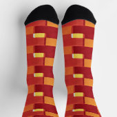 Trendiges farbenfrohes Muster Socken (Oben)