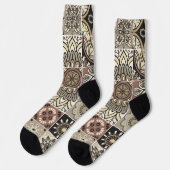 Trendiges farbenfrohes Muster Socken (Linkes Detail)