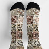 Trendiges farbenfrohes Muster Socken (Oben)