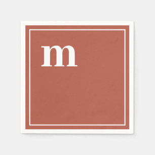 Trendiges, fettes, kleingeschriebenes Monogramm Te Serviette