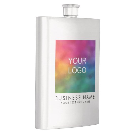 Trendiges Firmenlogo hier Modernes Elegantes Flachmann (Rechts)