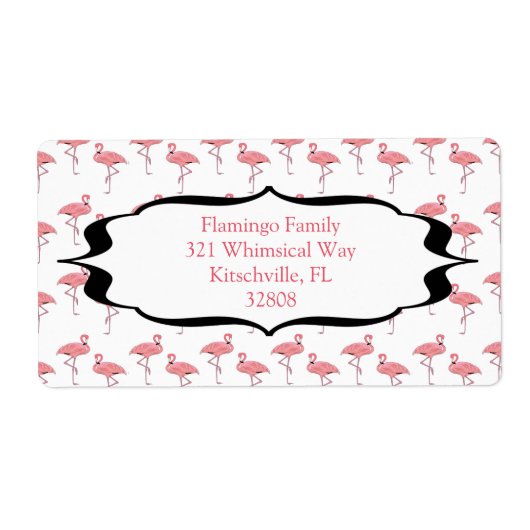 Trendiges Flamingo-Muster (Vorne)