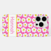 Trendiges Gänseblümchen-Muster Case-Mate iPhone Hülle (Rückseite (Horizontal))
