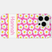 Trendiges Gänseblümchen-Muster Case-Mate iPhone Hülle (Rückseite (Horizontal))
