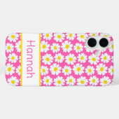 Trendiges Gänseblümchen-Muster Case-Mate iPhone Hülle (Rückseite (Horizontal))