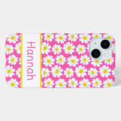 Trendiges Gänseblümchen-Muster Case-Mate iPhone Hülle (Rückseite (Horizontal))