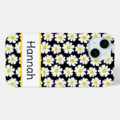 Trendiges Gänseblümchen-Muster Case-Mate iPhone Hülle (Rückseite (Horizontal))