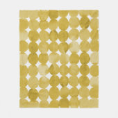 Trendiges, gelbes Punktmuster in Aquarell Fleecedecke (Vorderseite)