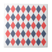 Trendiges geometrisches Muster aus den 60er Jahren Fliese (Vorderseite)