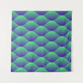 Trendiges geometrisches Muster mit abstrakten Form Wandteppich (Vorderseite (Horizontal))