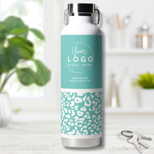 Trendiges Geschäftslogo Trinkflasche