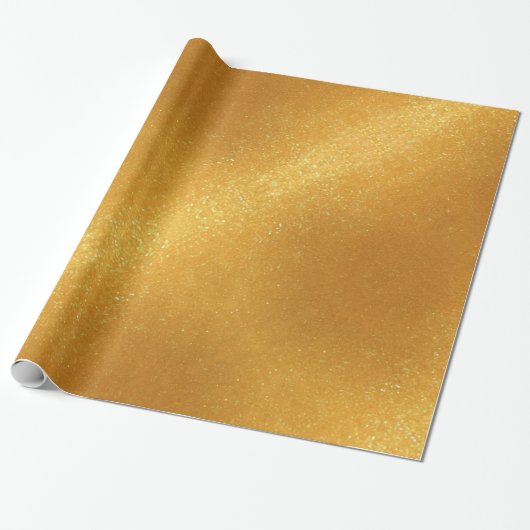 Trendiges Gold-Glitter Geschenkpapier (Ungerollt)