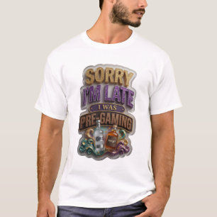 Trendiges Gold I WAS PRE GAMING Wearable Kunst T-Shirt