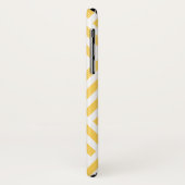 Trendiges goldgelbes Monogram-Diamantmuster Case-Mate iPhone Hülle (Hinten/Links)