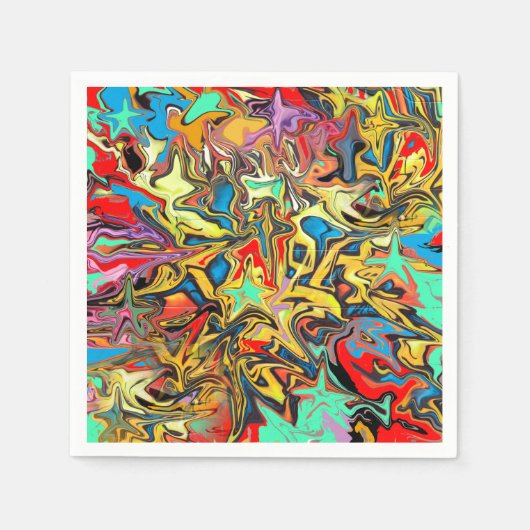 Trendiges Graffiti-Party Serviette (Vorderseite)