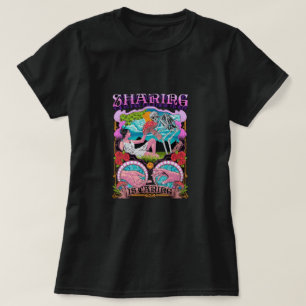 trendiges Grafik-Schwarz-T-Shirt für Frauen T-Shirt