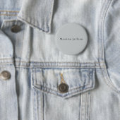Trendiges graues modernes Design einzigartig persö Button (Beispiel)
