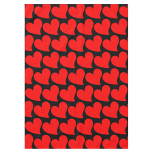 TRENDIGES GROSSES ROTES HERZ ROMANTISCHER VALENTIN TISCHDECKE