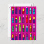 Trendiges, gürteliges Lippenmuster Postkarte (Vorne/Hinten)