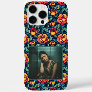 Trendiges Hochzeitsgeschenk Rose Floral Custom iPhone 16 Pro Max Hülle