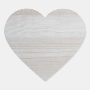 Trendiges Holz-Leer-Vorlagendesign Natur Modern Herz-Aufkleber