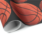 Trendiges Hot Basketball Wrapping Paper Geschenkpapier (Rolleneckpunkt)