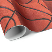 Trendiges Hot Basketball Wrapping Paper Geschenkpapier (Rolleneckpunkt)