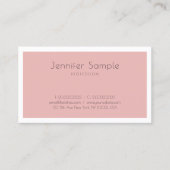 Trendiges Hübsches Design Kreativ Sleek Moderner S Visitenkarte (Vorderseite)