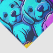 Trendiges Hundemuster für Pet Lovers Seidenpapier (Detail)