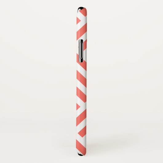 Trendiges Korallenbogenmuster mit Monogramm Case-Mate iPhone Hülle (Hinten/Rechts)