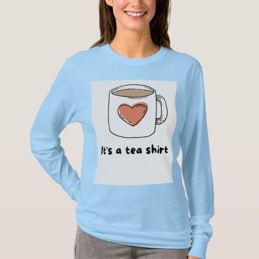 Trendiges Langarmshirt T-Shirt (Vorderseite)