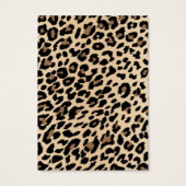 Trendiges Leopard-Druckmuster bei Werbekarten (Rückseite)