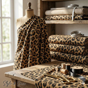 Trendiges Leopardenmuster einzigartiger Stil Stoff