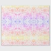 Trendiges Leopardenmuster Geschenkpapier (Flach)