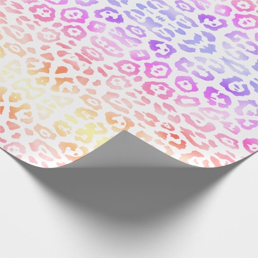 Trendiges Leopardenmuster Geschenkpapier (Ecke)