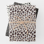 Trendiges Leopardenpapier Geschenkpapier Set (Beispiel)