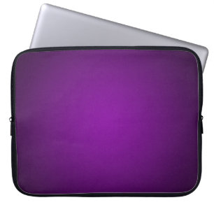 Trendiges lila-schwarzes körniges Vignette Laptopschutzhülle