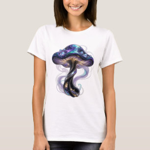 Trendiges lila UNKNWN Statement-Design T-Shirt