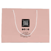 Trendiges Logo für Unternehmen | Geschäftsinformat Große Geschenktüte (Rückseite)