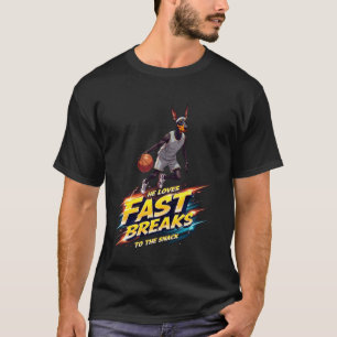 Trendiges lustiges Basketball-Geschenk für Doberma T-Shirt