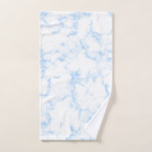 Trendiges Marmorsteindesign mit Namen Badhandtuch Set (Handtuch)