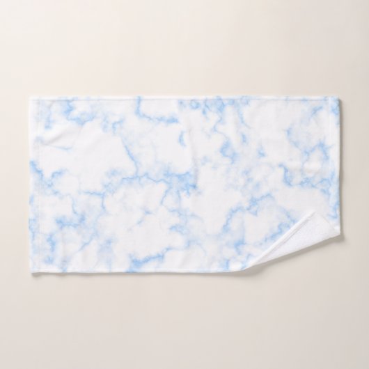 Trendiges Marmorsteindesign mit Namen Badhandtuch Set (Handtuch)