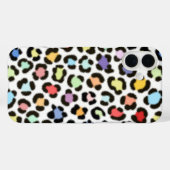 Trendiges, mehrfarbiges Leopard-Fur-Effektmuster Case-Mate iPhone Hülle (Rückseite (Horizontal))