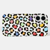 Trendiges, mehrfarbiges Leopard-Fur-Effektmuster Case-Mate iPhone Hülle (Rückseite (Horizontal))
