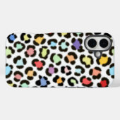 Trendiges, mehrfarbiges Leopard-Fur-Effektmuster Case-Mate iPhone Hülle (Rückseite (Horizontal))