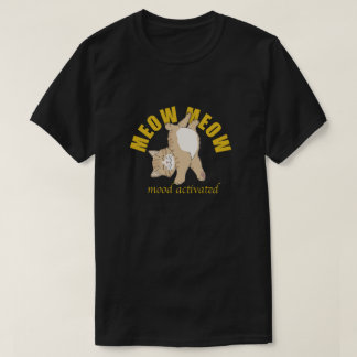 Trendiges „Meow Meow“-Katzen-Vibes-T-Shirt T-Shirt