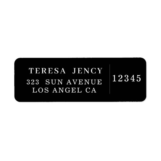 Trendiges minimalistisches schwarzes modernes Desi (Vorne)