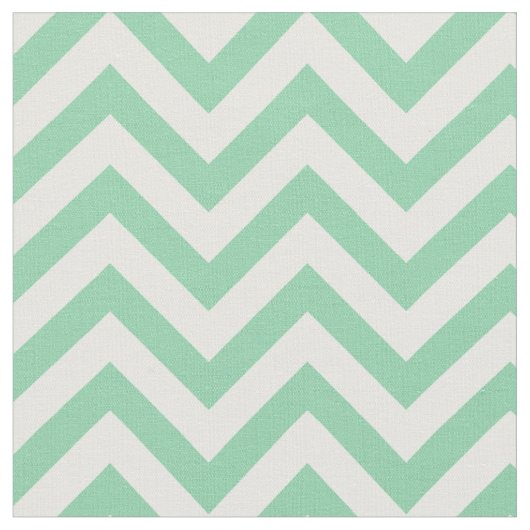 Trendiges mintgrünes Chevron-Muster Stoff (Nahaufnahme)