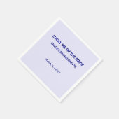 Trendiges Mitternachtsblau Lucky Me Serviette (Ecke)