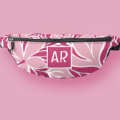 Trendiges modernes Blumenmuster Cooles Monogramm P Bauchtasche